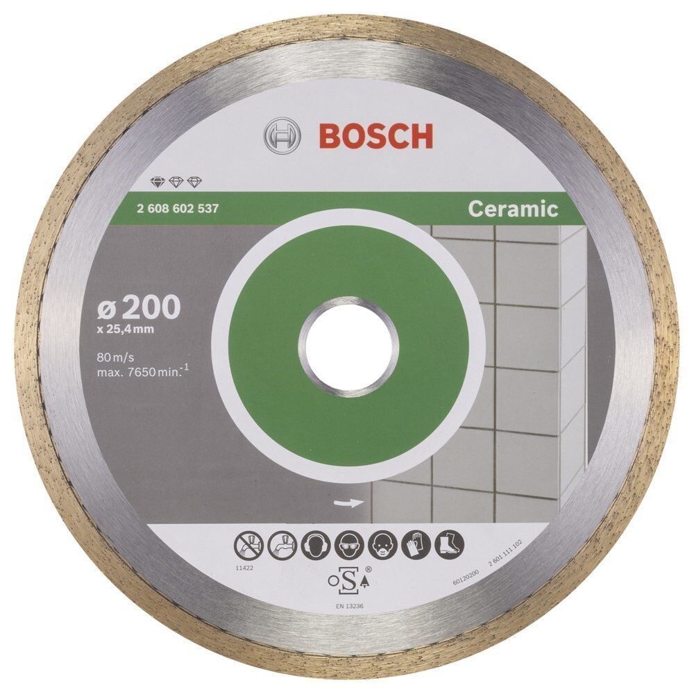 Bosch Seramik Kesme Elmas Kesici Disk 200 mm Standart 2608602537