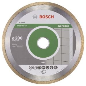 Bosch Seramik Kesme Elmas Kesici Disk 200 mm Standart 2608602537