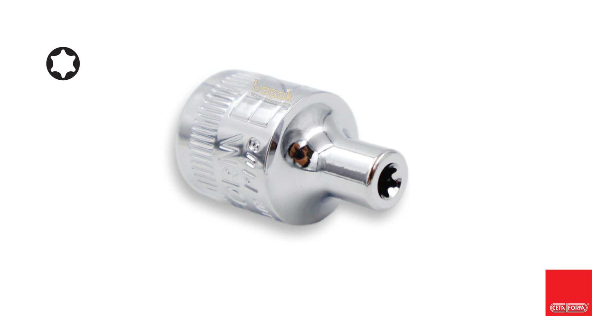 Ceta Form E4 3/8'' Dış Torx Lokma Anahtar C16-04