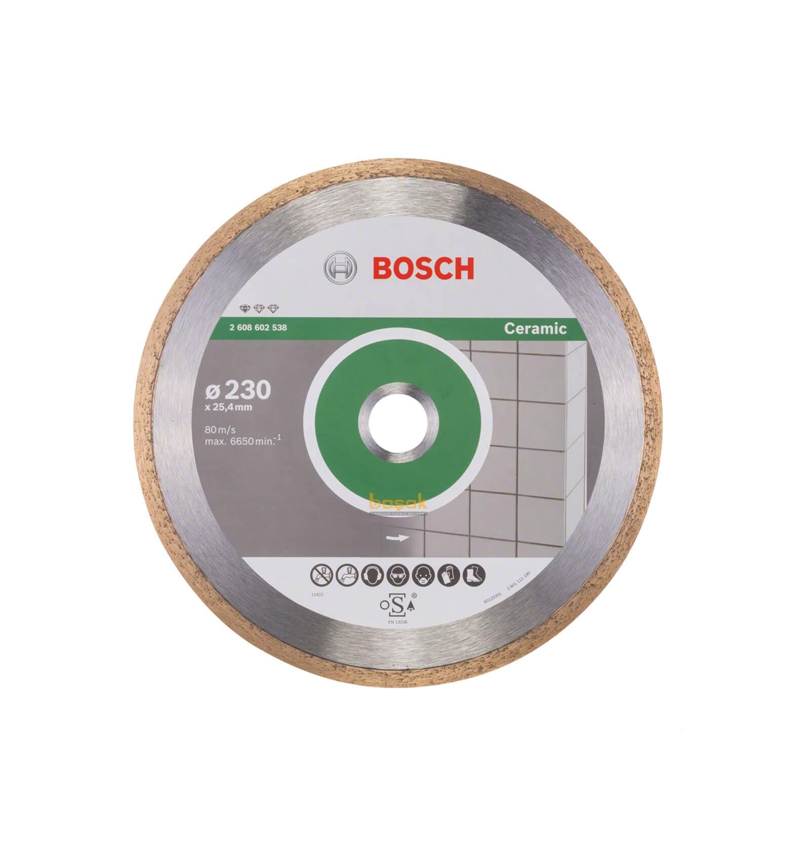 Bosch Seramik Kesme Elmas Kesici Disk 230 mm Standart 2608602538