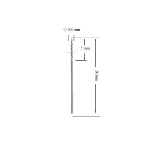 MTE 0,4 mm Taşlanmış Metal Matkap Ucu HSS DIN 338