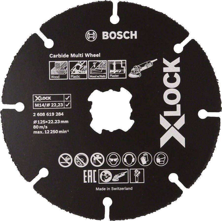 Bosch X-LOCK Carbide Multi Wheel 125 mm 2608619284