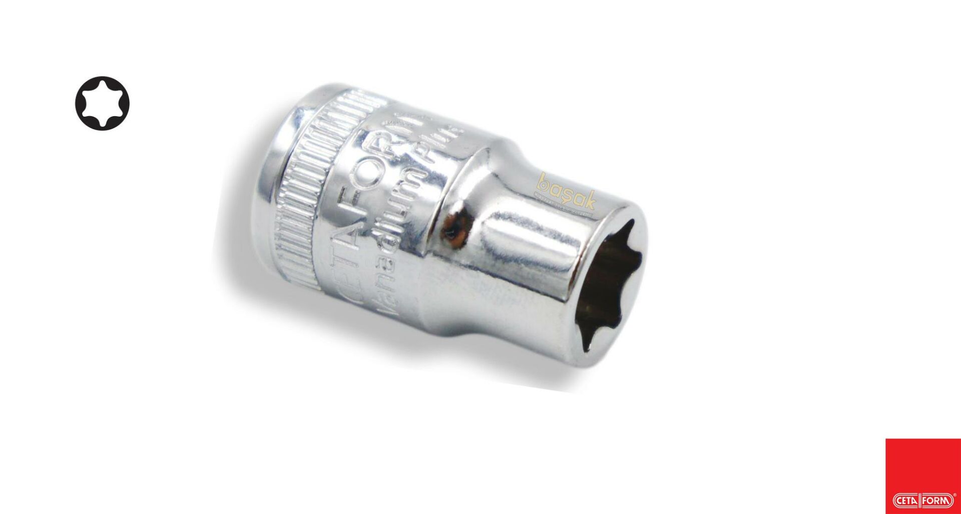 Ceta Form E8 3/8'' Dış Torx Lokma Anahtar C16-08