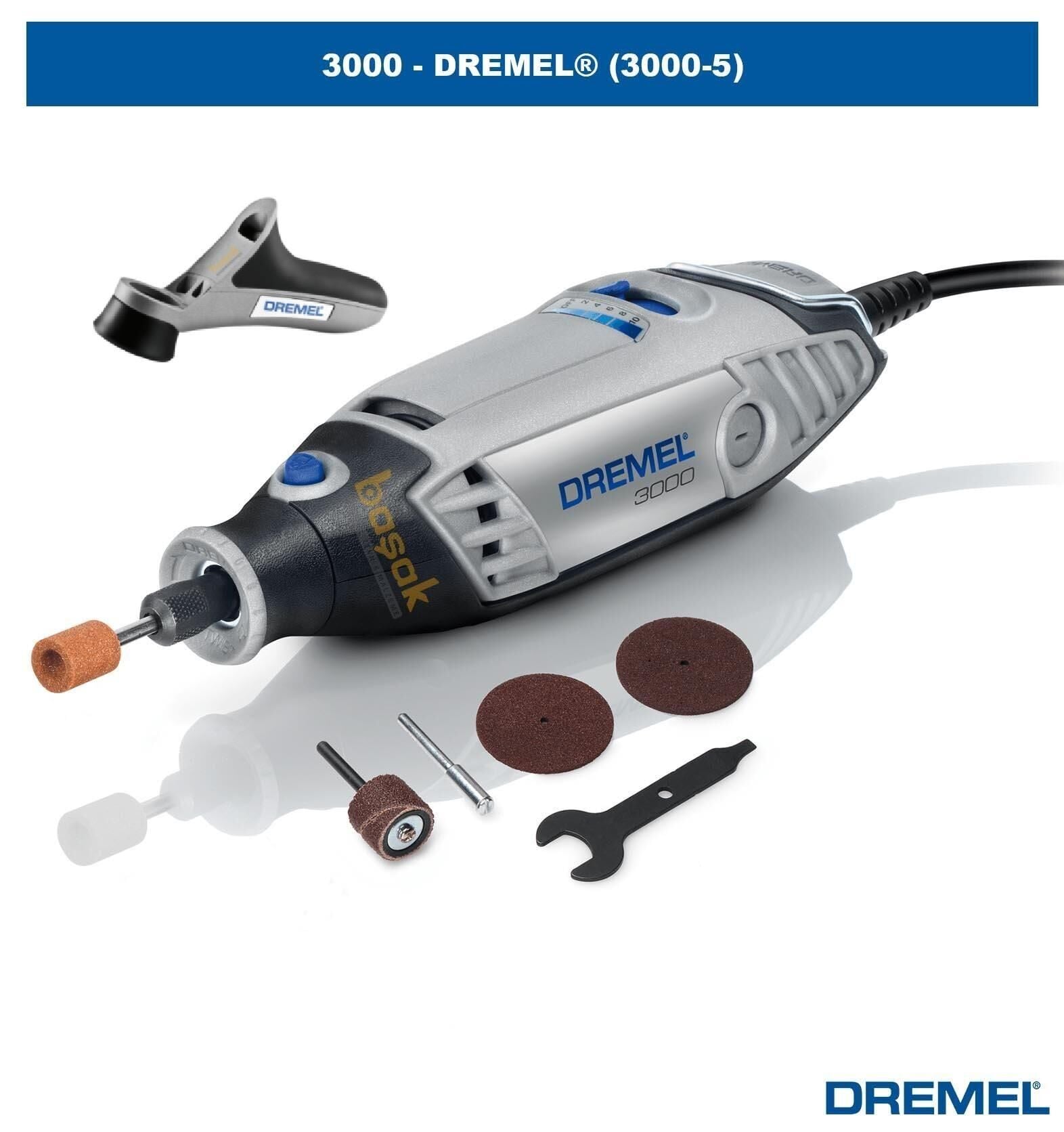 Dremel 3000-5 El Motoru+577 Tam Kavrama Parçası F0133000MT