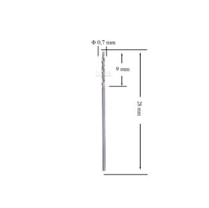 MTE 0,7 mm Taşlanmış Metal Matkap Ucu HSS DIN 338