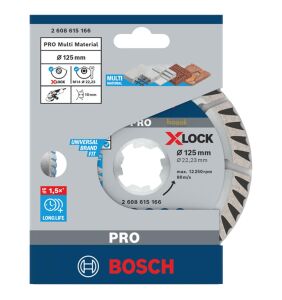 Bosch Pro X-LOCK 125mm Genel Yapı Malzemeleri Elmas Kesme Diski 2608615166