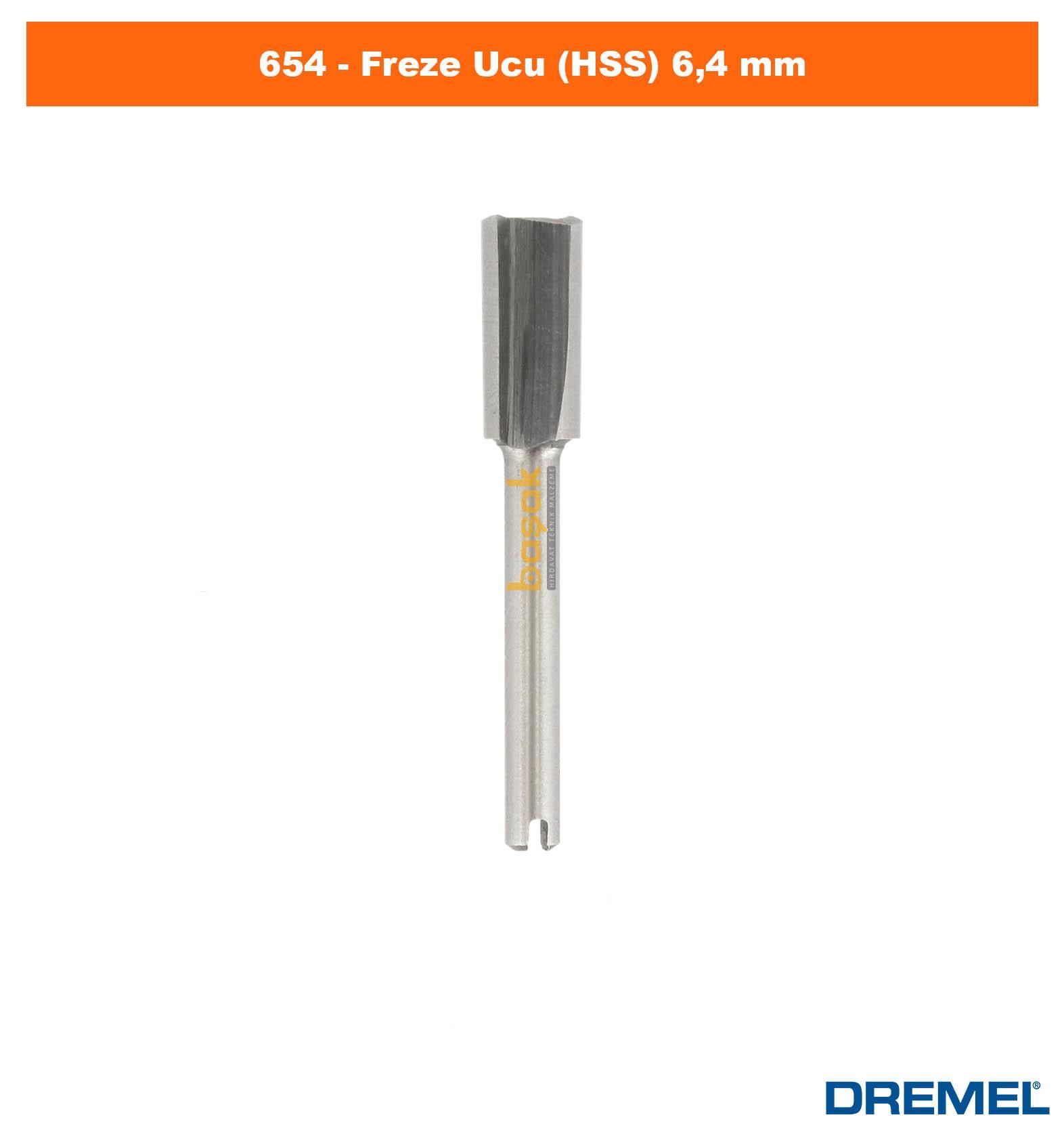 DREMEL 654 Freze Ucu (HSS) 6,4 mm 2615065432