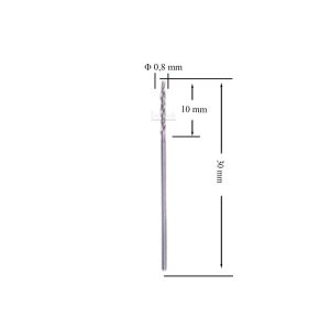 MTE 0,8 mm Taşlanmış Metal Matkap Ucu HSS DIN 338