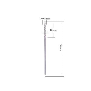 MTE 0,8 mm Taşlanmış Metal Matkap Ucu HSS DIN 338