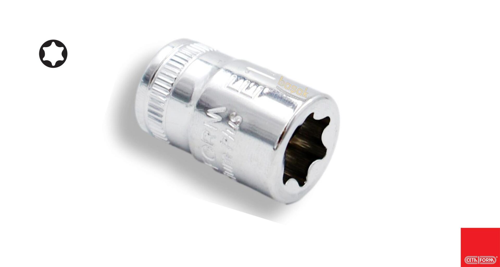 Ceta Form E16 3/8'' Dış Torx Lokma Anahtar C16-16