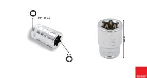 Ceta Form E16 3/8'' Dış Torx Lokma Anahtar C16-16