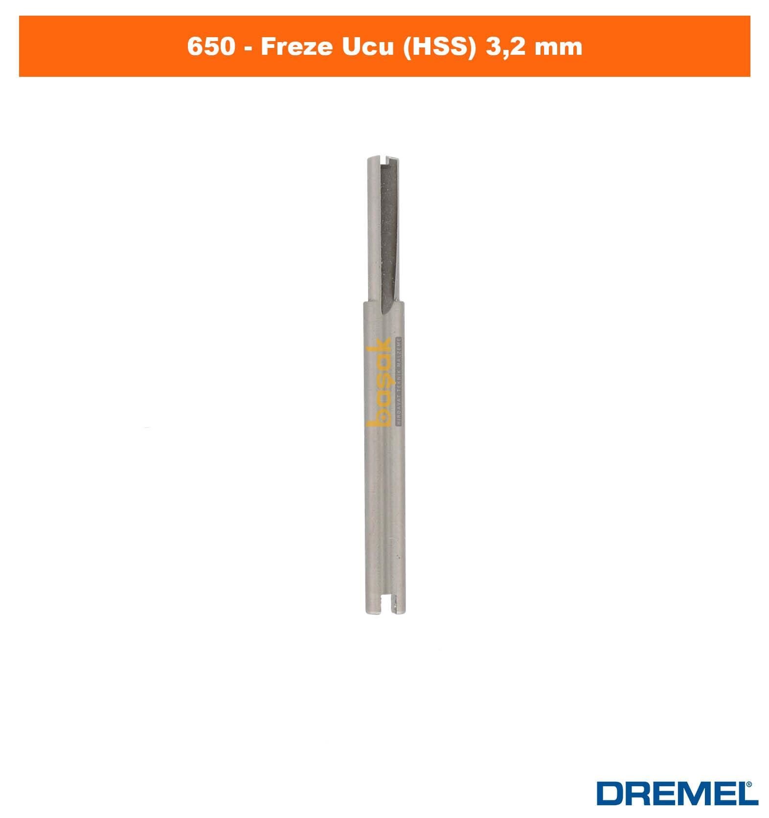 DREMEL 650 Freze Ucu (HSS) 3,2 mm 2615065032