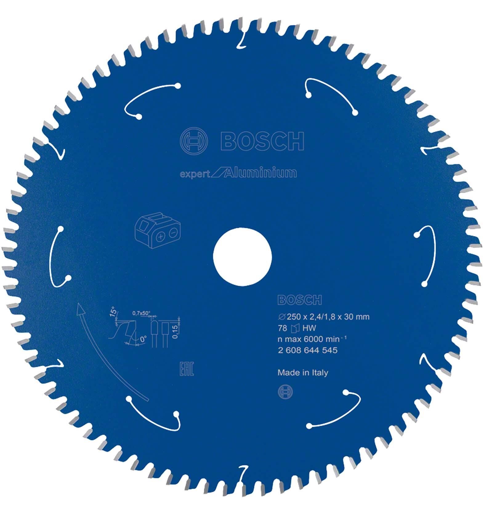 Bosch Expert 254x30 mm 78 Diş Akülü Alüminyum Daire Testere 2608644687