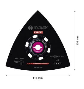 Bosch Expert MAVZ 116 RT4 Starlock Max 40 Kum Zımpara Diski 2608900053