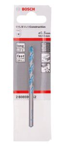 Bosch Cyl-9 Çok Amaçlı 5,5 x 85 mm Beton Matkap Ucu 2608596052