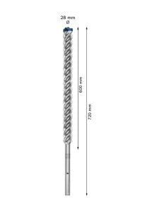 Bosch Expert 28 x 720 mm Yeni Sds Max-8X Delme Ucu 2608900249
