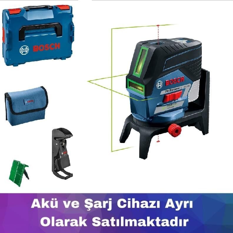 Bosch GCL 2-50 CG Çapraz ve Noktasal Lazer (Akü ve Şarj Yoktur) 0601066H03