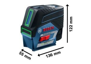 Bosch GCL 2-50 CG Çapraz ve Noktasal Lazer (Akü ve Şarj Yoktur) 0601066H03