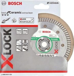 Bosch X-LOCK 115 mm Seramik Kesme Diski Extra Temiz 2608615131 Best Serisi