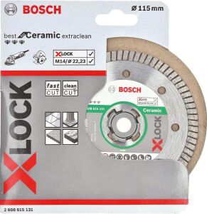 Bosch X-LOCK 115 mm Seramik Kesme Diski Extra Temiz 2608615131 Best Serisi