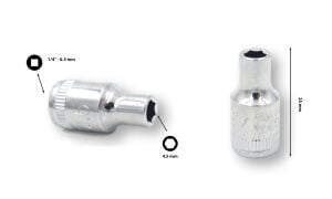 Ceta Form ¼” 4.5 mm 6 Köşe Lokma Anahtar  C02-H045