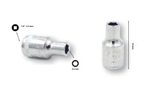 Ceta Form ¼” 4.5 mm 6 Köşe Lokma Anahtar  C02-H045