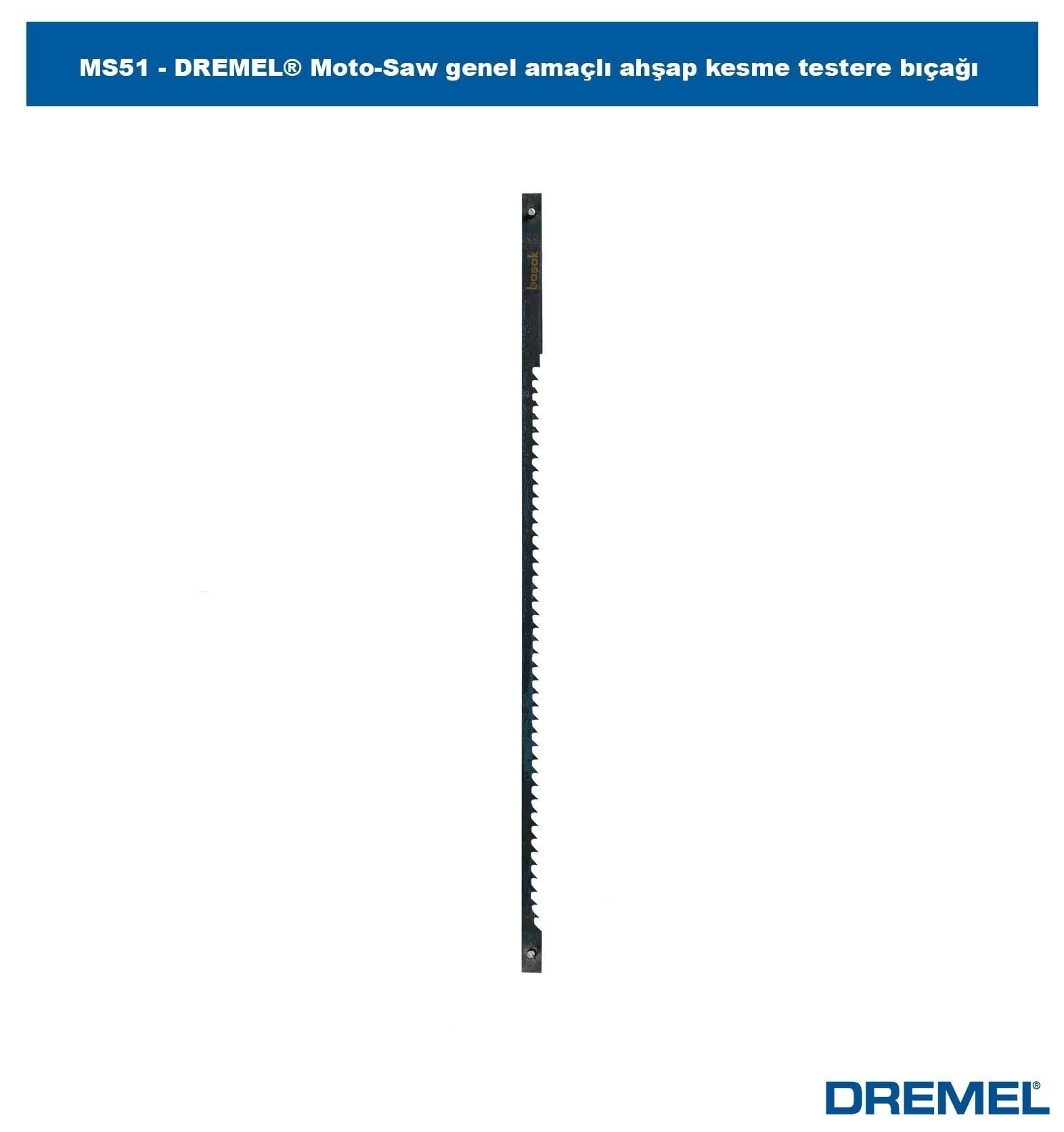 DREMEL MS51 Moto-Saw Genel Amaçlı 5 li Ahşap Kesme Bıçağı
