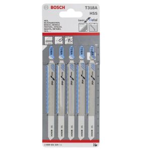 T 318 A Metal Uzun Dekupaj Testere Ucu 5'li 2608631319