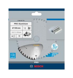Bosch PRO 136x20 mm 50 Diş Akülü Alüminyum Daire Testere 2608837754