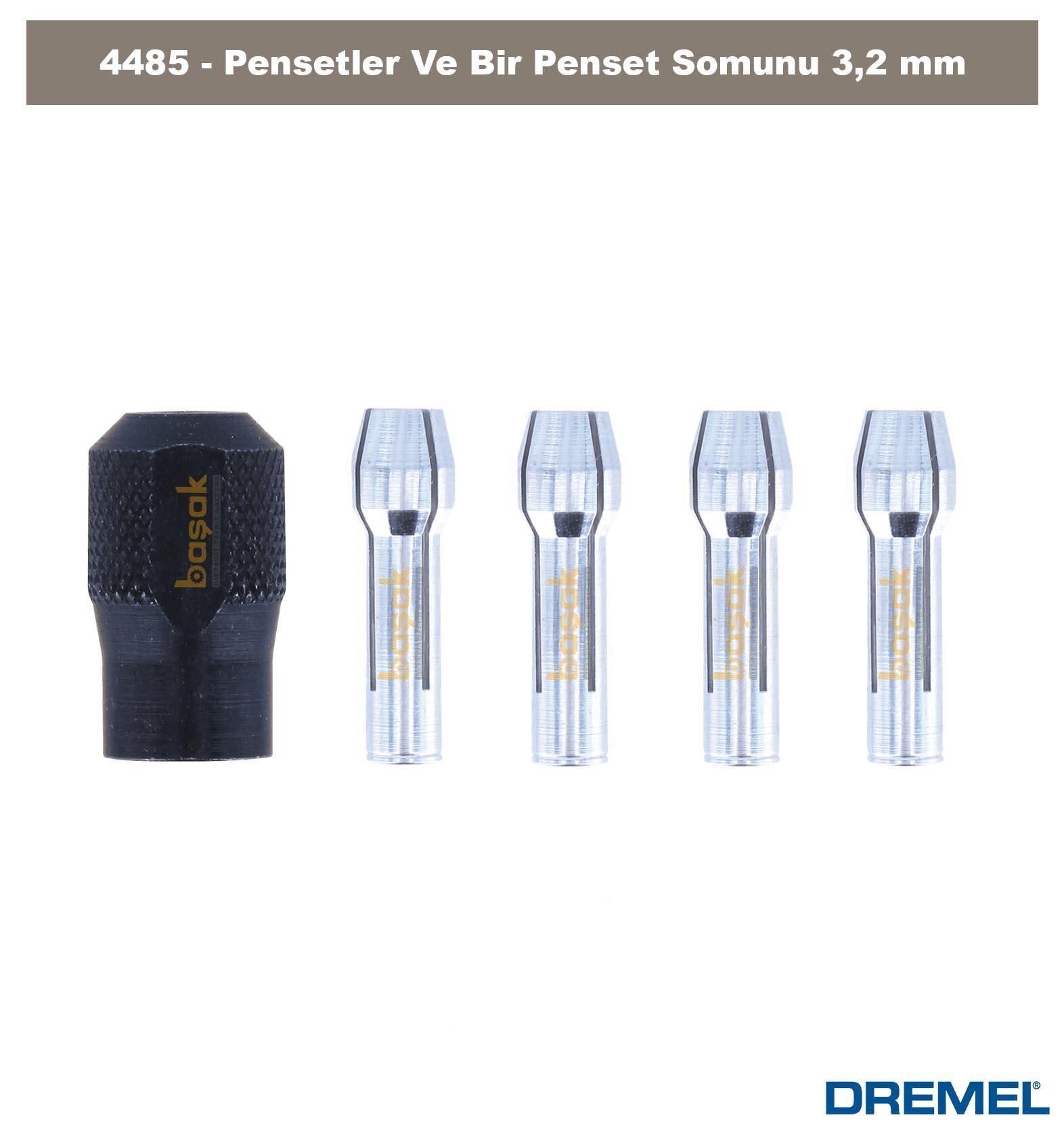 DREMEL 4485 Penset Seti 0,8-1,6-2,4-3,2mm 1 Adet Somun 2615448532