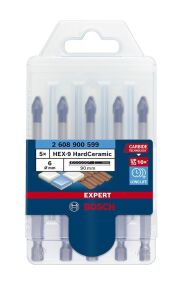 Bosch Expert HEX-9 5 adet 6 mm Sert Seramik Delme Ucu 2608900599