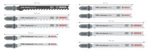 Bosch Pro 10'lu Sert Ahşap ve Laminant Dekupaj Ucu Seti 2607011941