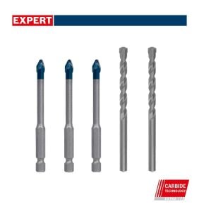 Bosch Expert 3 x HEX9 2 x CYL3 5'li 6 mm Sert Seramik Delme Ucu 2608900596
