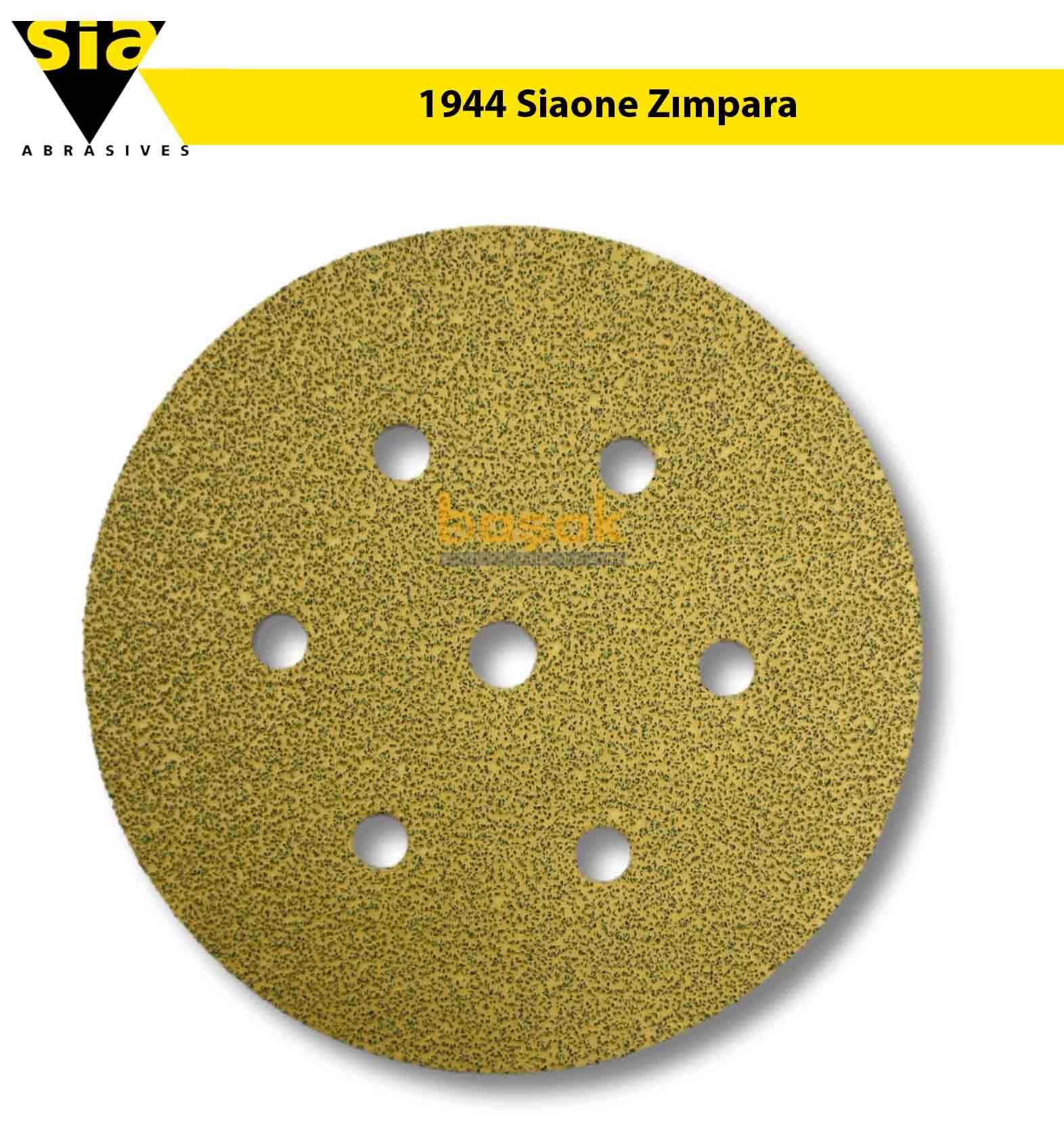 Sia 1944 Siaone 150 mm 40 kum 7 Delikli Zımpara Kağıdı 50'li