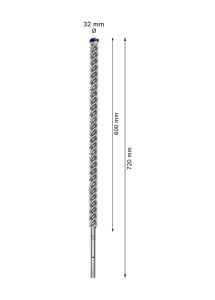 Bosch Expert 32 x 720 mm Yeni Sds Max-8X Delme Ucu 2608900256