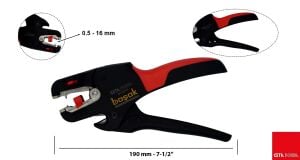 Ceta Form İzoleli Kablo Sıyırma Aleti 0,5–16 mm²  Otomatik E25-ASP16