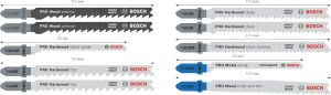 Bosch Pro 10'lu Ahşap ve Metal Kesim Dekupaj Ucu Seti 2607011944