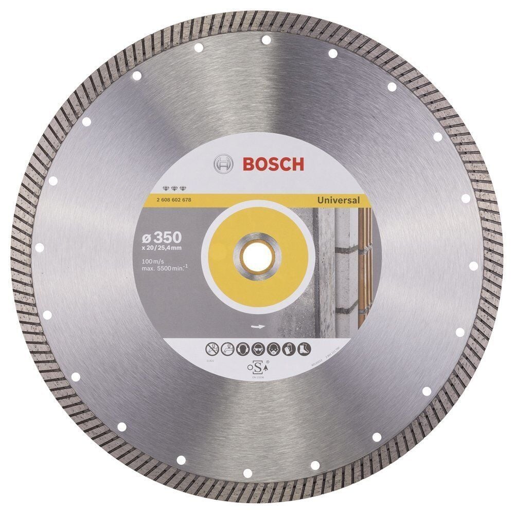 Bosch Best 350 mm İnşaat Malzemelerinde Hızlı Temiz Kesme Diski 2608602678