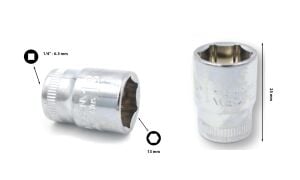 Ceta Form ¼” 13 mm 6 Köşe Lokma Anahtar  C02-H130