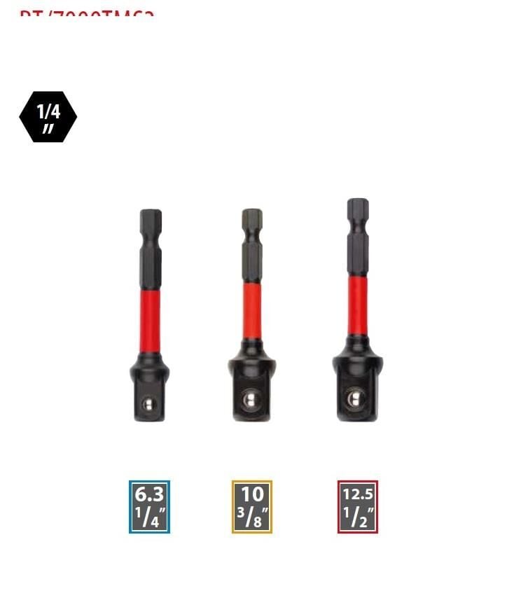 Ceta Form 3 Parça Darbeli Lokma Adaptör Seti BT/7000TMS3