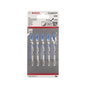 T 118 EOF Kavisli Flexible Metal Dekupaj Testere Ucu 5'li 2608634237