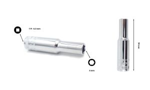 Ceta Form ¼” 6 mm 6 Köşe Derin Lokma Anahtar C04-H060