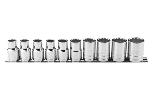 Ceta Form C02A-RB10 10 Parça 1/4” 12 Köşe (Yıldız) Lokma Anahtar Takımı - SAE