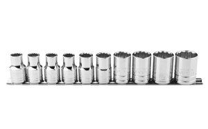 Ceta Form C02A-RB10 10 Parça 1/4” 12 Köşe (Yıldız) Lokma Anahtar Takımı - SAE