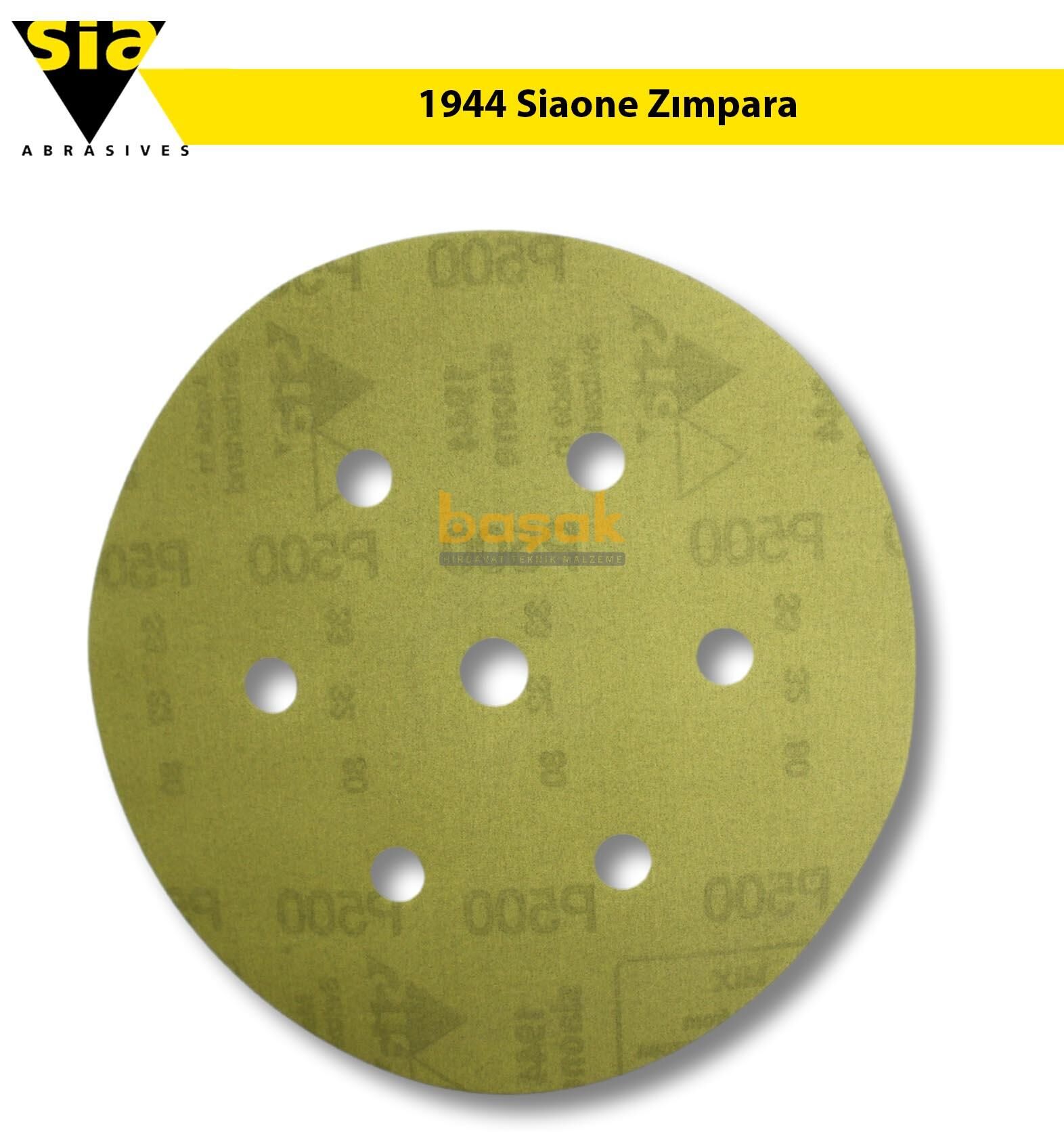 Sia 1944 Siaone 150 mm 500 kum 7 Delikli Zımpara Kağıdı 50'li