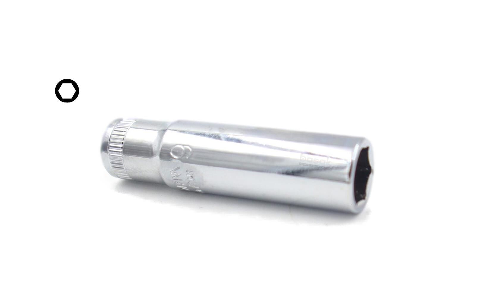 Ceta Form ¼” 9 mm 6 Köşe Derin Lokma Anahtar C04-H090