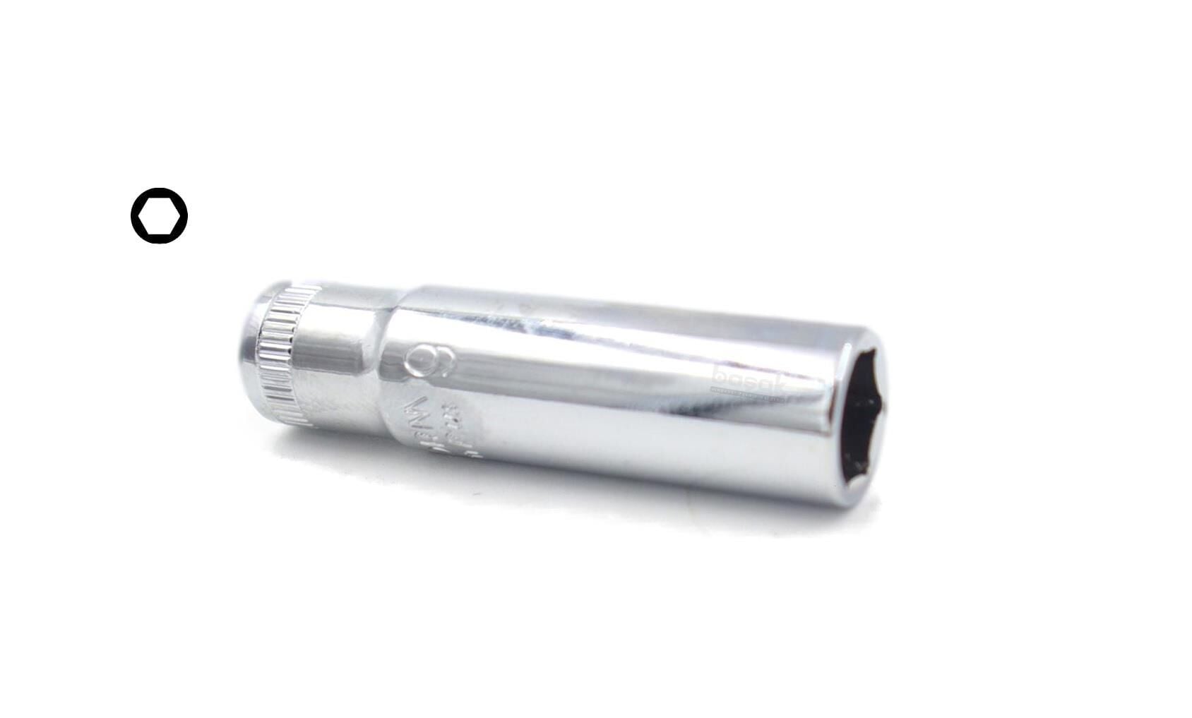 Ceta Form ¼” 9 mm 6 Köşe Derin Lokma Anahtar C04-H090