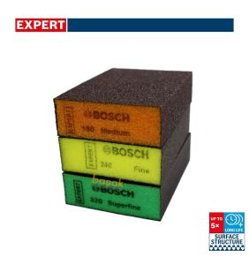 Bosch Expert S471 3'lü Set Sünger Zımpara 69x97x26 mm 2608901175