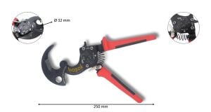Ceta Form 250 mm ⌀32 mm Cırcırlı Kablo Kesici Makas E62-32