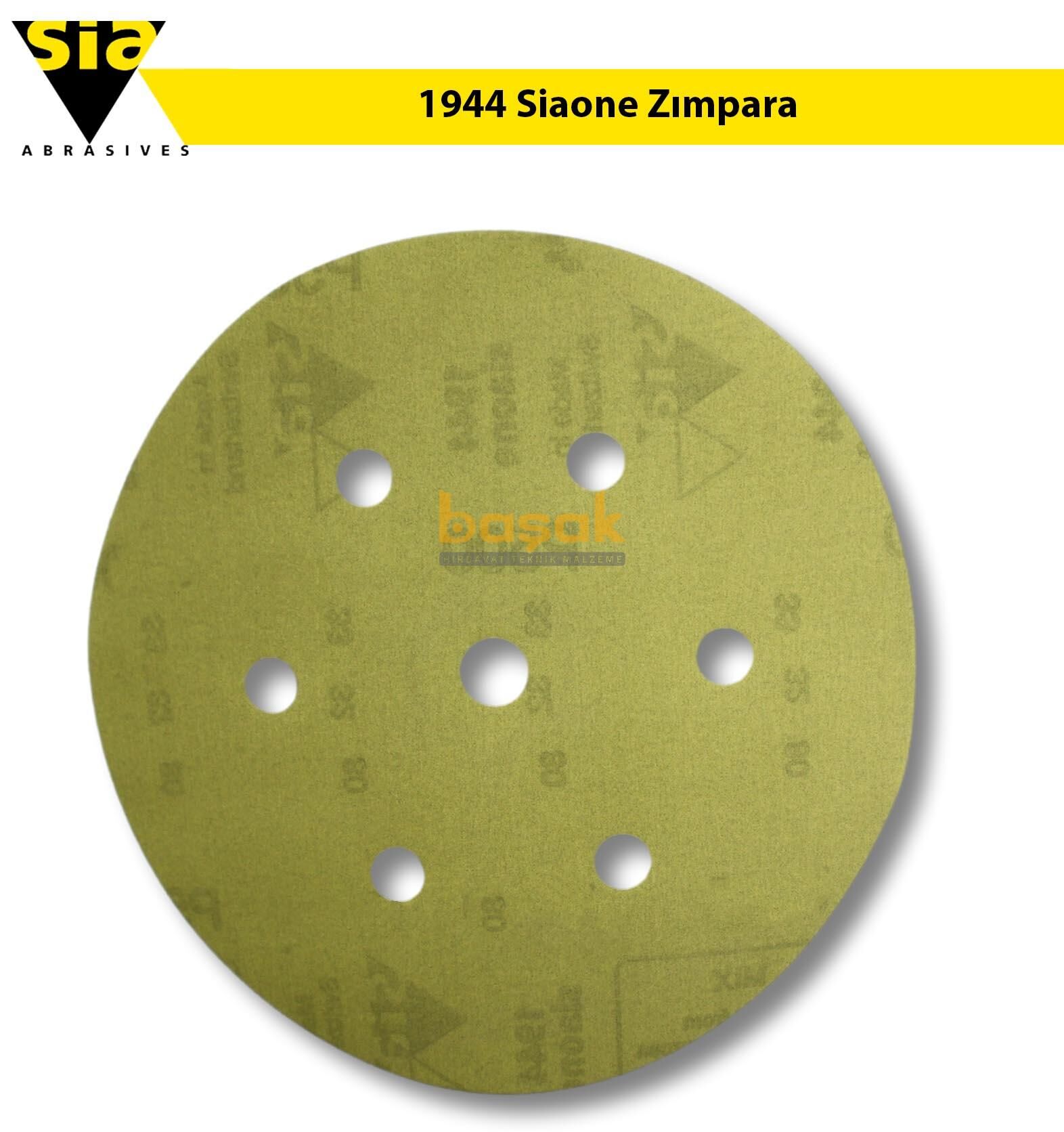 Sia 1944 Siaone 150 mm 320 kum 7 Delikli Zımpara Kağıdı 50'li